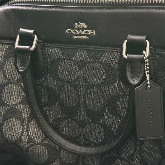Coach Mini Bennett Satchel - Gunmetal Signature Canvas - Picture 4 of 13